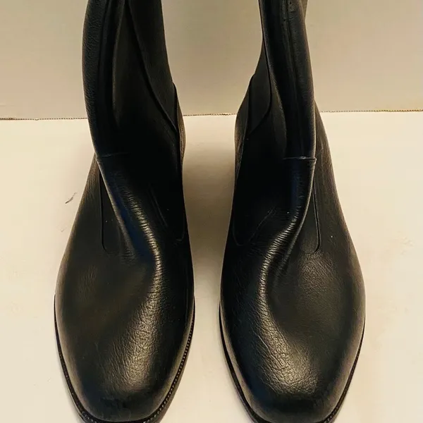 Vintage English leather and sheep lined boots - Image 4