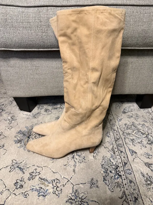 Favorite Daughter Lena Knee High Boot in Shortbread Beige - Image 11