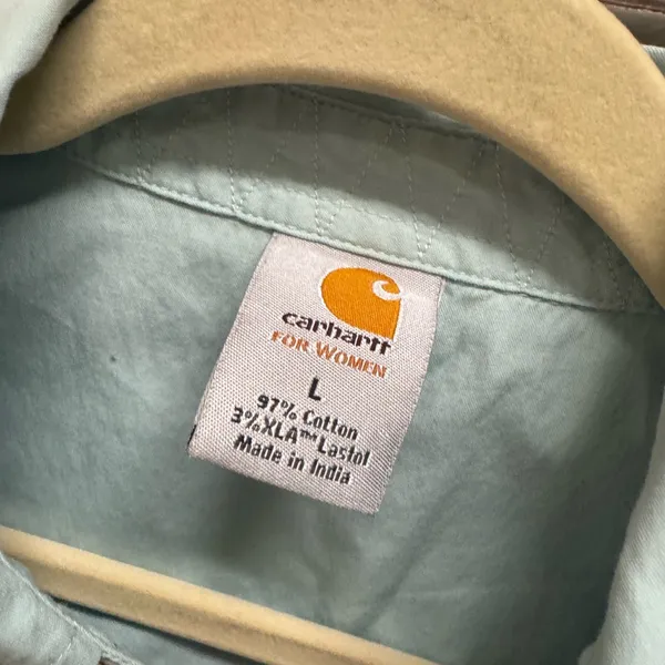 Carhartt Light Blue Women's Shirt - Image 3