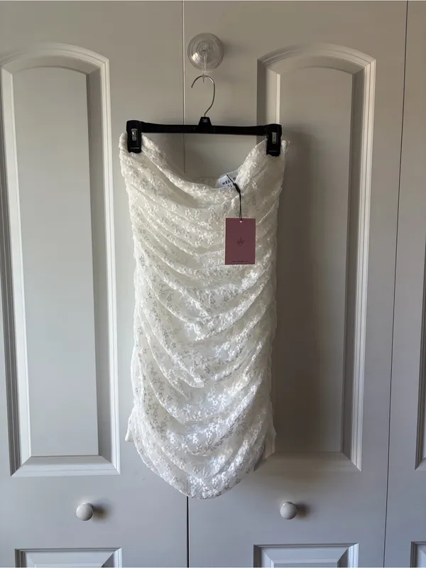 Hello Molly CUTEST LOOK MINI DRESS WHITE Size XL New with Tags - Image 2