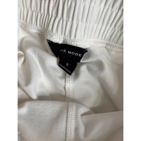 Rae Mode Matching Set Womens S Striped Half Zip Pullover Skort Shorts White - Image 11