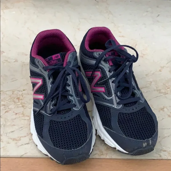New Balance 470 Tech Ride Pigment/Poisonberry sneakers size 7 - Image 4