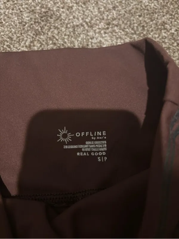 OFFLINE by Aerie High-Rise Leggings in Deep Chocolate - Image 4