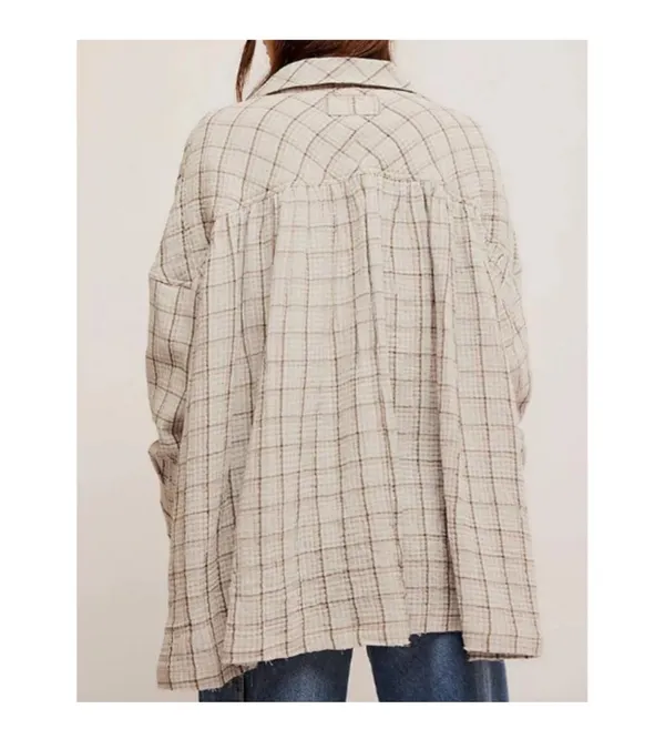 Free People We the Free plaid Cardiff tunic top - Image 2