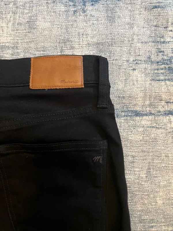Madewell Black 9" High Rise Skinny Jeans Women's 25" x 28" - Image 6