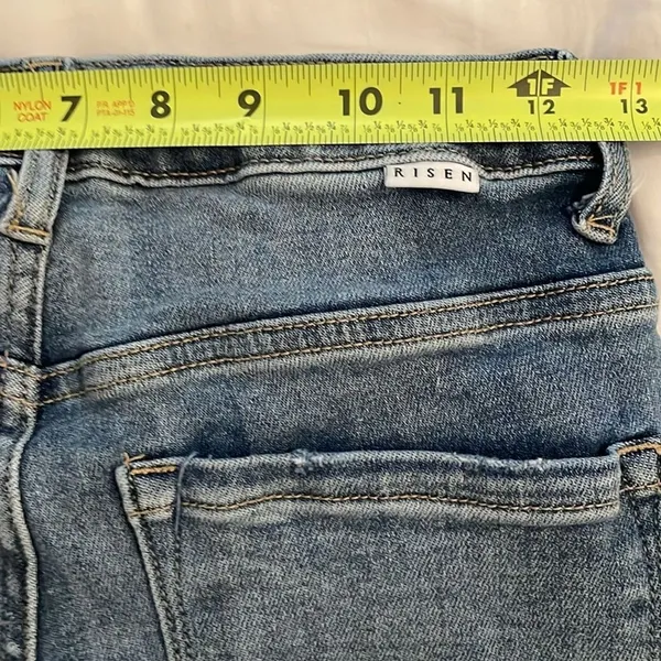 Risen Distressed Denim Blue Jeans Womens Size 3 / 26 - Image 5