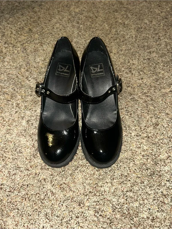 Dirty Laundry Black Mary Jane Block Heels size 8 - Image 3