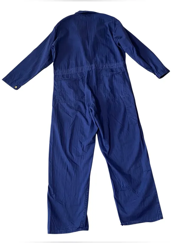 VINTAGE UNIVERSAL OVERALL Utility Jumpsuit Blue Size 1X - Image 5