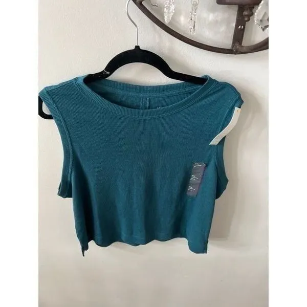 All in Motion woman crop Tank Top teal XXL‎ new - Image 2