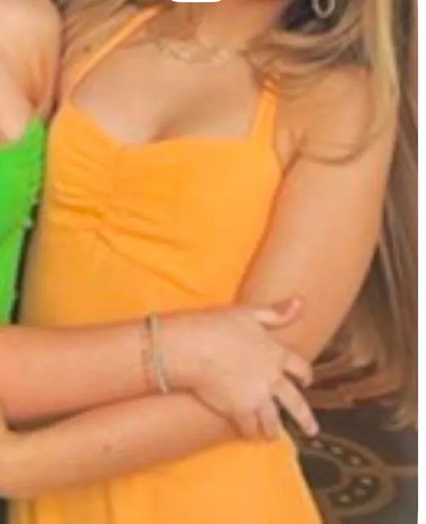Forever 21 Orange maxi halter slit summer dress #beach dress #sunmermaxidress #trendy #cute #brunch - Image 2
