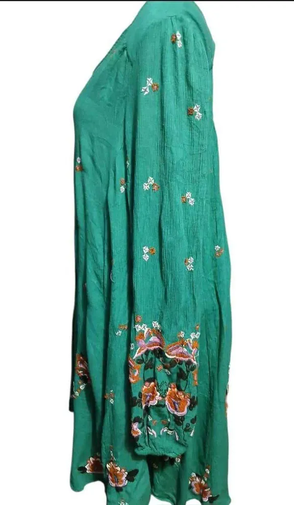 Free People Dress Floral Mini Tunic size L - Image 6