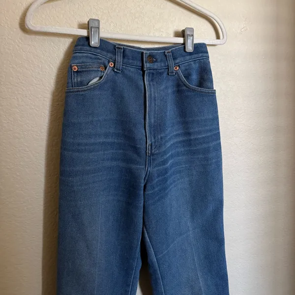 Vintage 60s Levis Big E Flare Jeans Size‎ 2 - Image 2