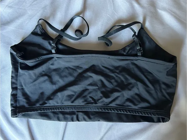 Zara Black Bandeau Bralette with Adjustable Straps Sz S - Image 2