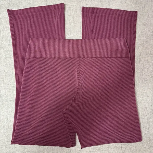 Lululemon Ribbed Softstreme Flared Pant Casual Athletic Pants Garnet 10 14 NWT - Image 7