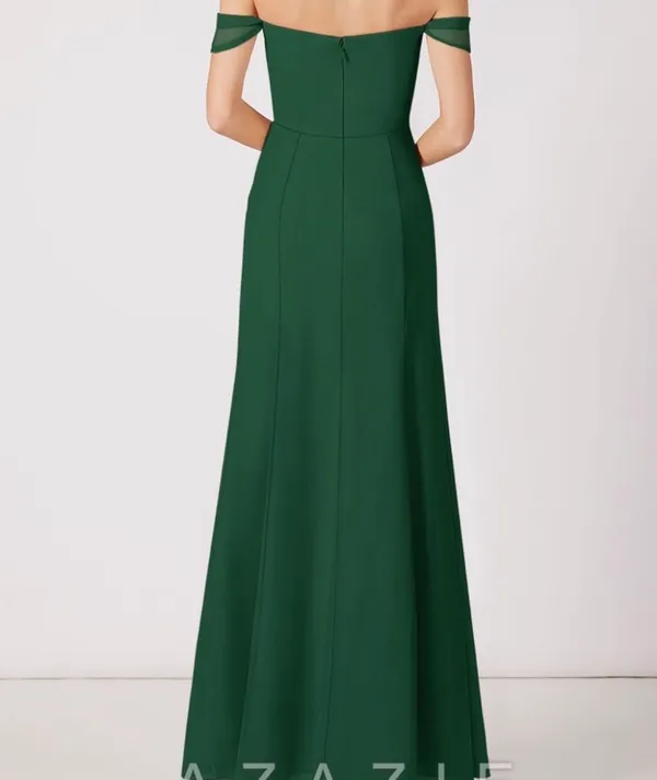 Azazie Jordyn Dark Green Bridesmaid Dress - Image 5