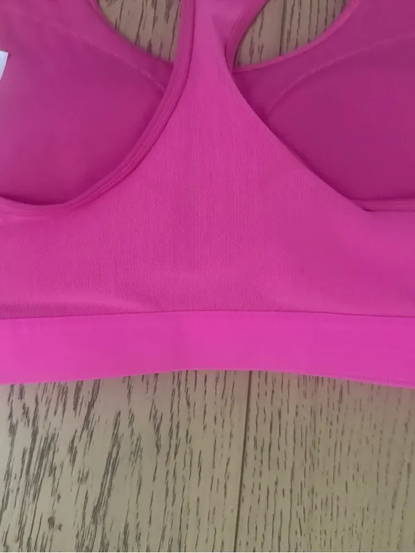 adidas Bright Pink Racerback Performance Sports Bra - Image 10