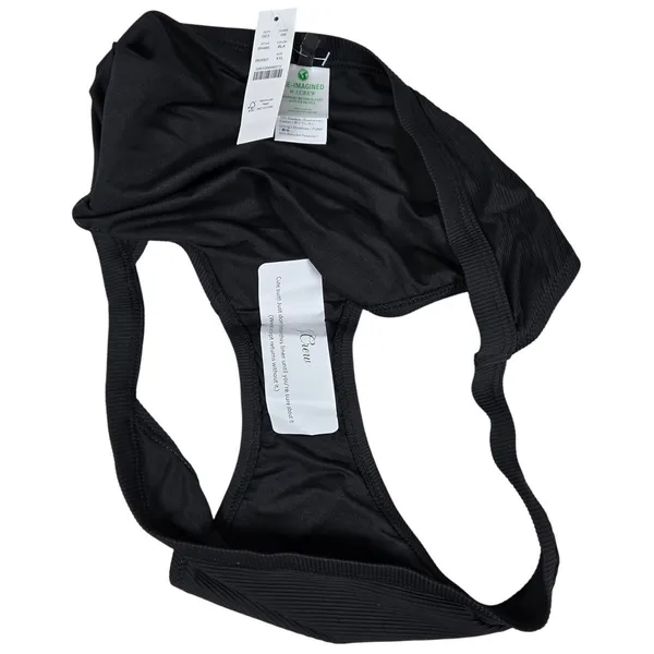 J. Crew Ribbed-trim hipster full-coverage bikini bottom‎ Black XXL NWT - Image 6
