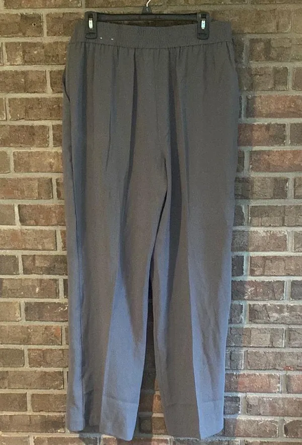 Women's Gray Trousers Size L - Image 2