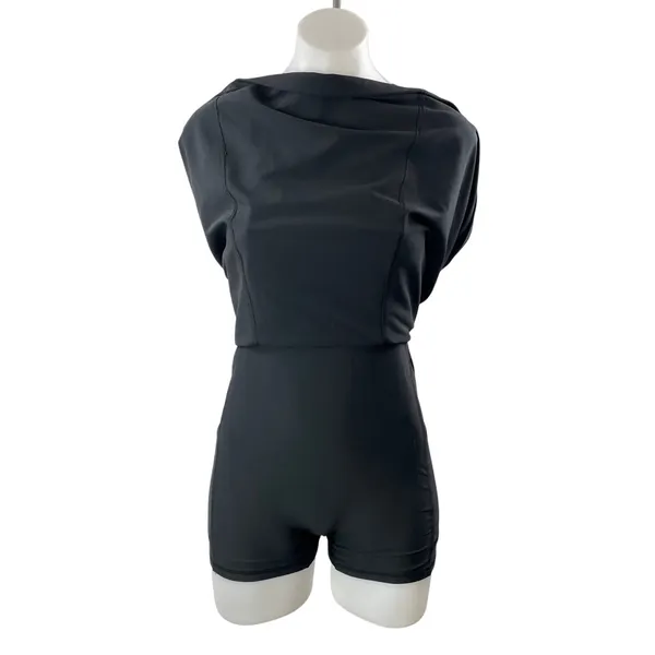 YPB Abercrombie & Fitch SculptLUX Black Sleeveless Tennis Mini Tank Dress Size S - Image 2