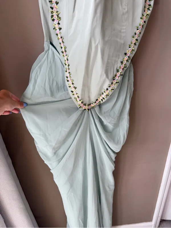 Corset dress Green Size L - Image 3