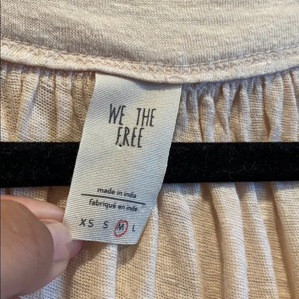 We the free Henley hi low hemline peach oversized - Image 4