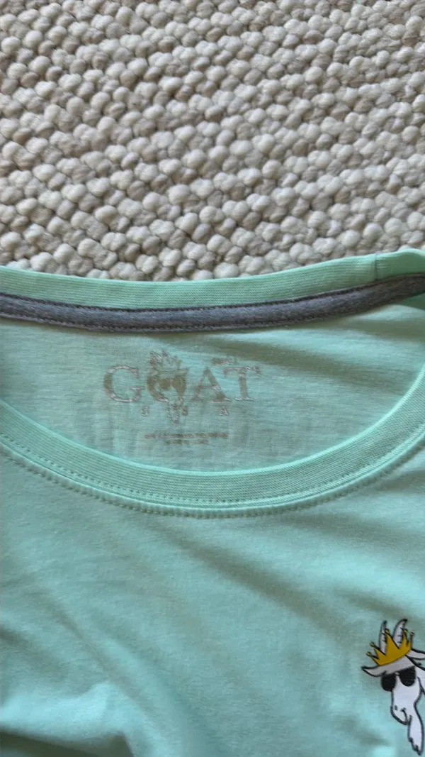 goat usa cropped shirt Green - Image 3