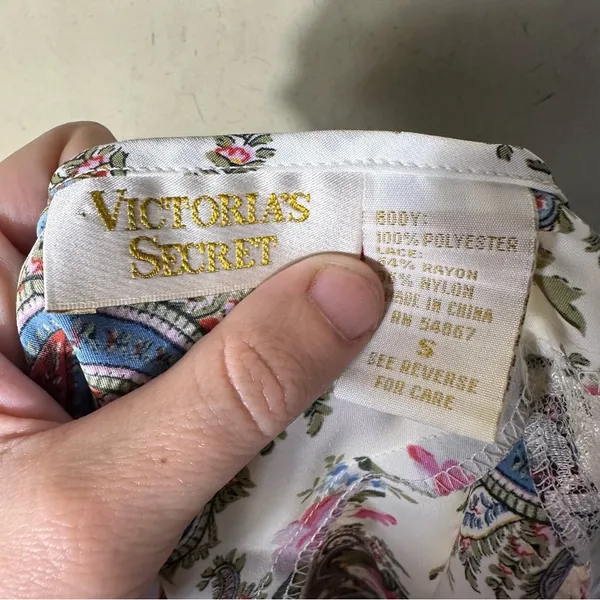 Victoria's Secret Gold Label Vintage Floral Paisley Slip Dress Size Small - Image 8