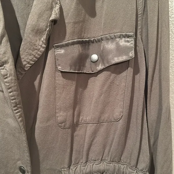 Apt 9 Green Army Style Shirt Jacket Sz XXL - Image 3