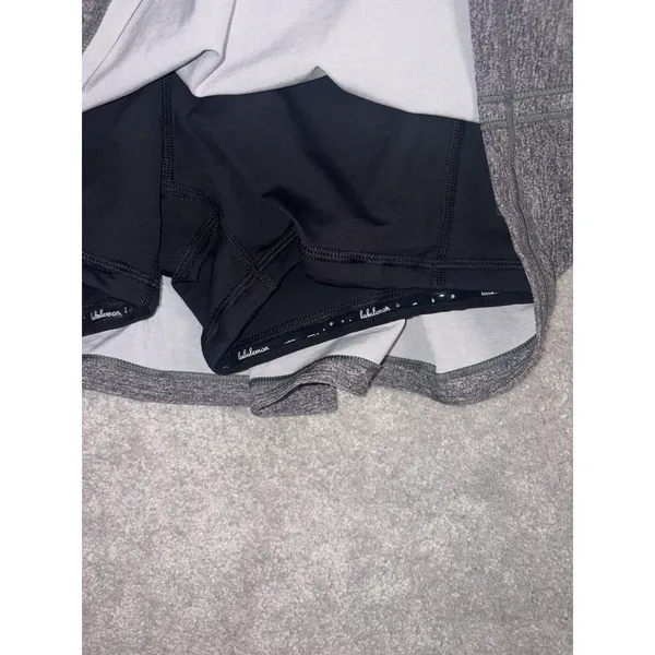 Lululemon Pace Rival Skirt No Panels 13" Heather Lux Multi Black 6 Reg Skort - Image 6