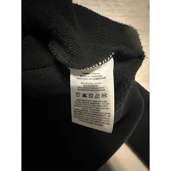 Nike Quarter Zip Sweatshirt Women's Size Medium Black Athleisure Active Cropped - Image 5