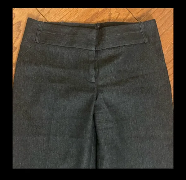 Black wide leg dress jeans. Size medium - Image 2