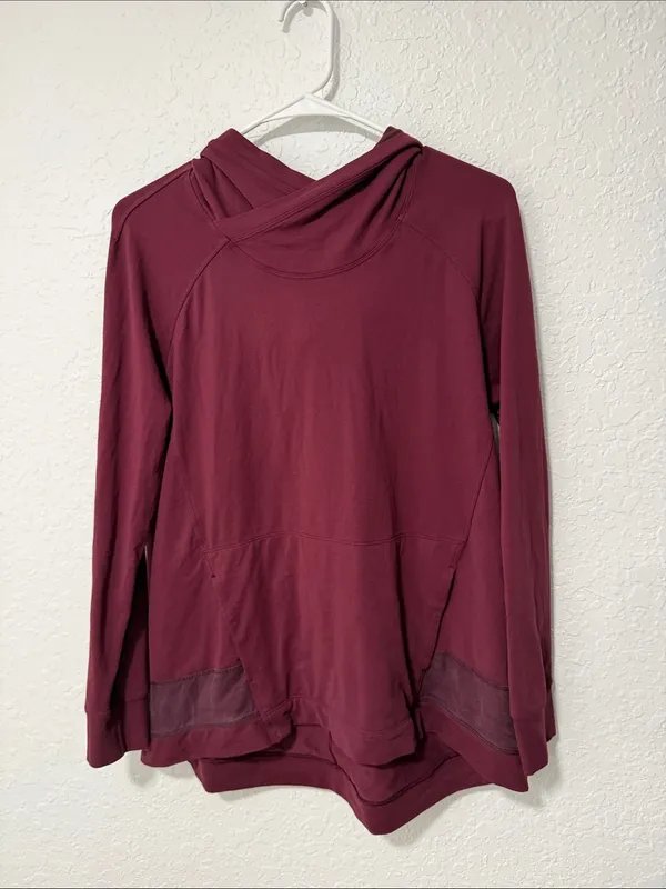 🍋 LULULEMON Starting Place Hoodie in Garnet Size 6 - Image 10