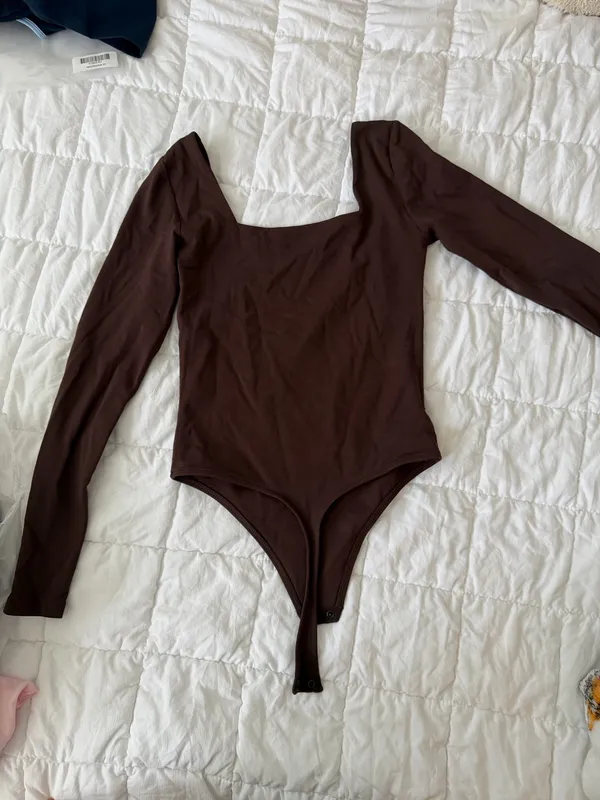 Aritzia Brown Bodysuit Babaton - Image 3