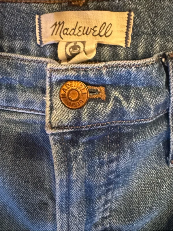 Madewell The Perfect Vintage Wide‑Leg Crop Jeans Size 32 - Image 4