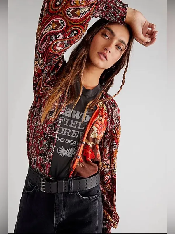 Free People women’s Gemini Blouse sz M - Image 5