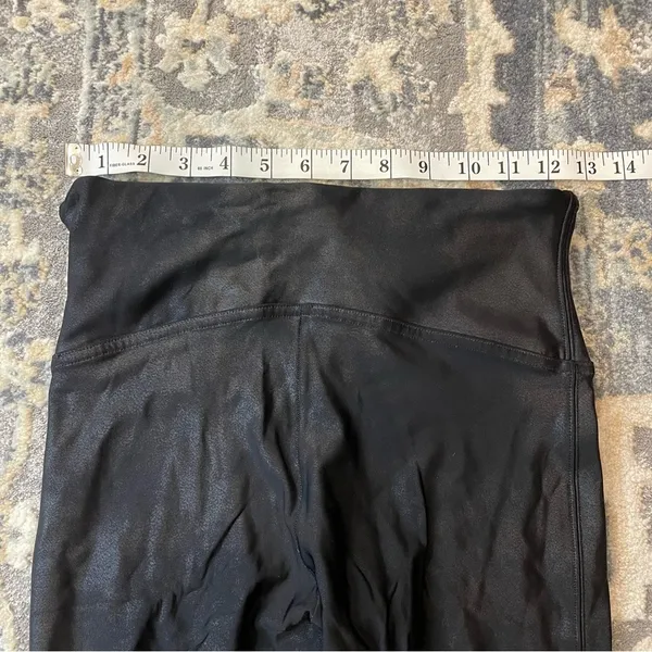 Spanx Black High-Waisted Leggings faux leather - Image 3