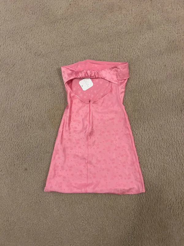 Altar'd State Callie Strapless Sheath Mini Dress pink xs - Image 2