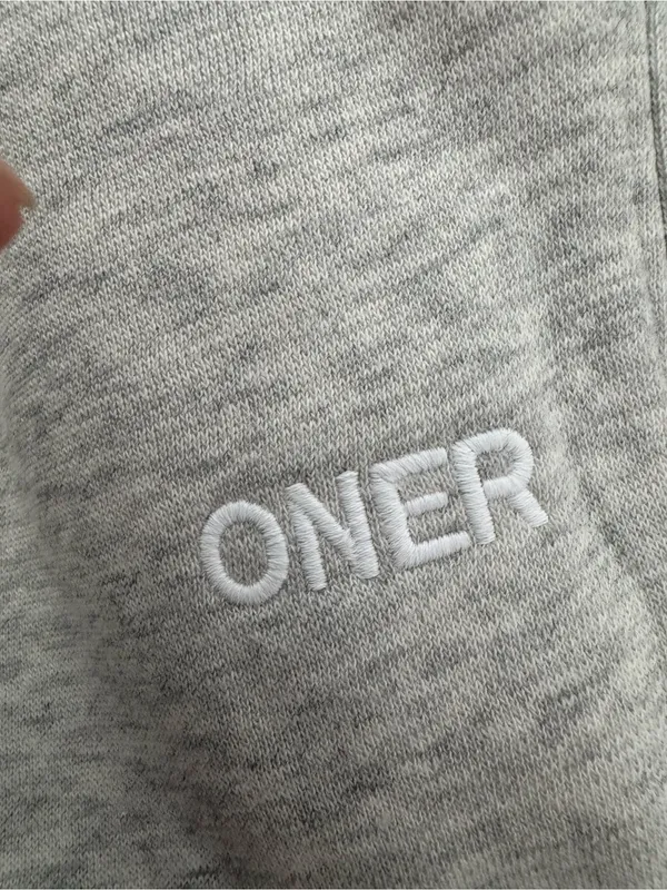 Oner Active Foundations Cosy Oversized Cuffed Joggers Light Grey Marl M-Long - Image 2