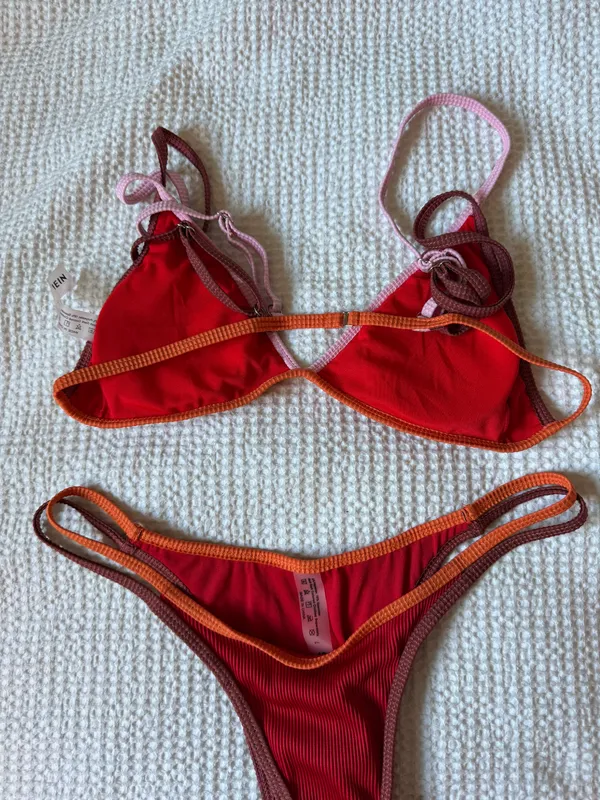 Multi Color Bikini Red Size L - Image 3