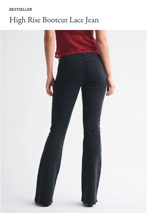 High rise bootcut lace Jean - Image 5