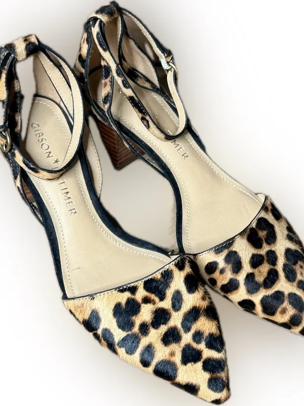 Gibson Latimer Calf Hair Animal Print Heels - Image 2