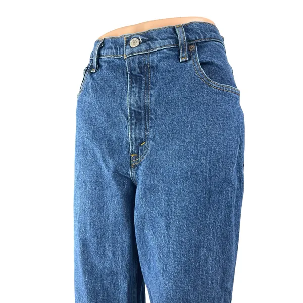 Abercrombie & Fitch 90's Straight Blue Ultra High Rise Denim Jeans Pants Size 8 - Image 3