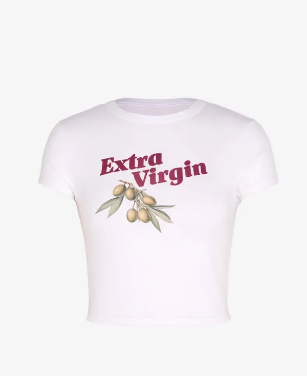 Savage X Fenty Extra Virgin Graphic Baby Tee L NWT - Image 2