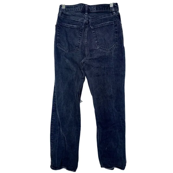 Abercrombie & Fitch Curve Love 90s Relaxed Jean High Rise Black Jeans Size 26 2 - Image 2