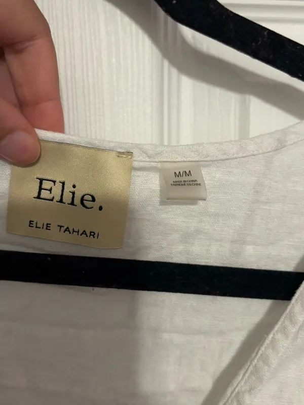 linen top Tan Size M - Image 2