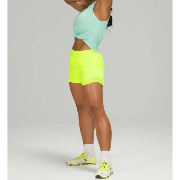 Lululemon Hotty Hot High-Rise Short 4" Highlight‎ Yellow Size 4 Neon - Image 2