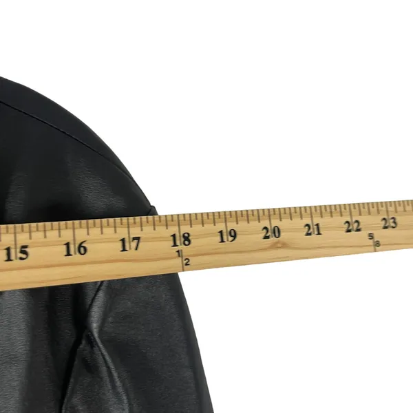 East 5th Women's Size XL Leather‎ Black Full Zip Moto Jacket - Image 8
