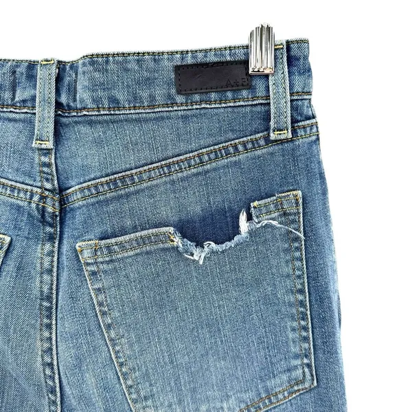 Abercrombie & Fitch Blue Zoe Natural‎ Rise Ankle Straight Leg Jeans Size 6 - Image 5