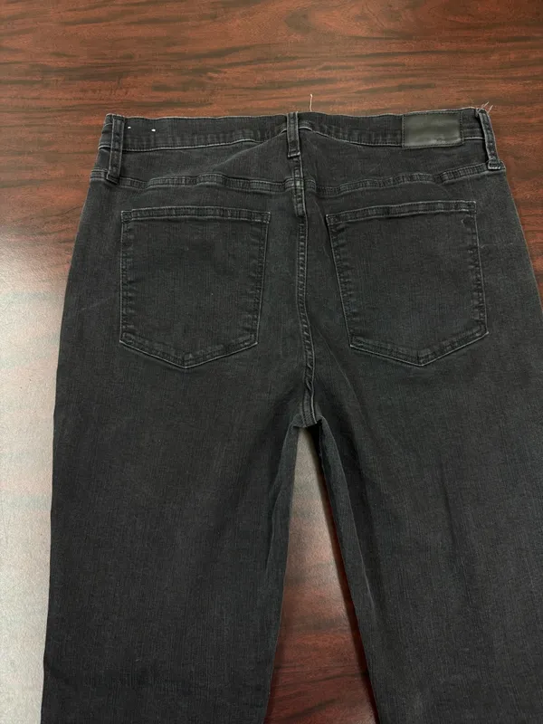 Madewell Black Button Fly 10” High-Rise Skinny Jeans Size 32 - Image 5