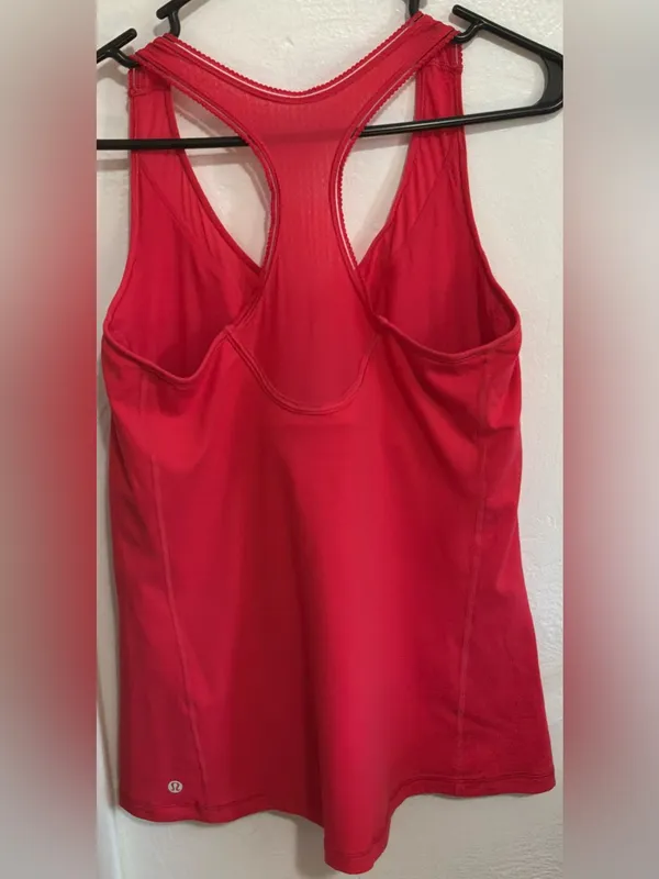 #92 Lululemon Pink Racerback Tank Top - Women's Activewear Size 10 - Image 2